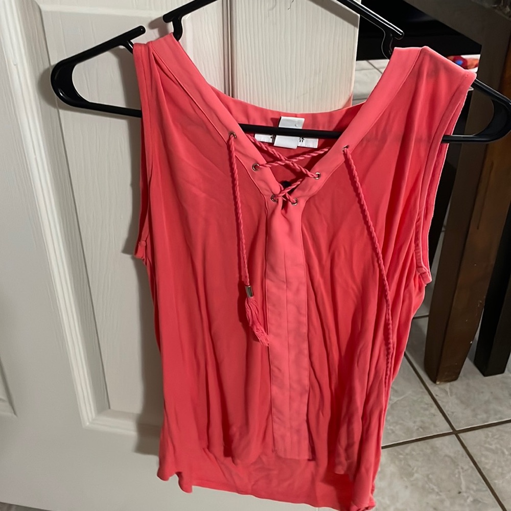 White House black market sleeveless blouse